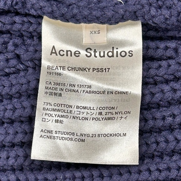 Acne Studios Oversized Beate Chunky Knit Cardigan - Picture 6 of 7